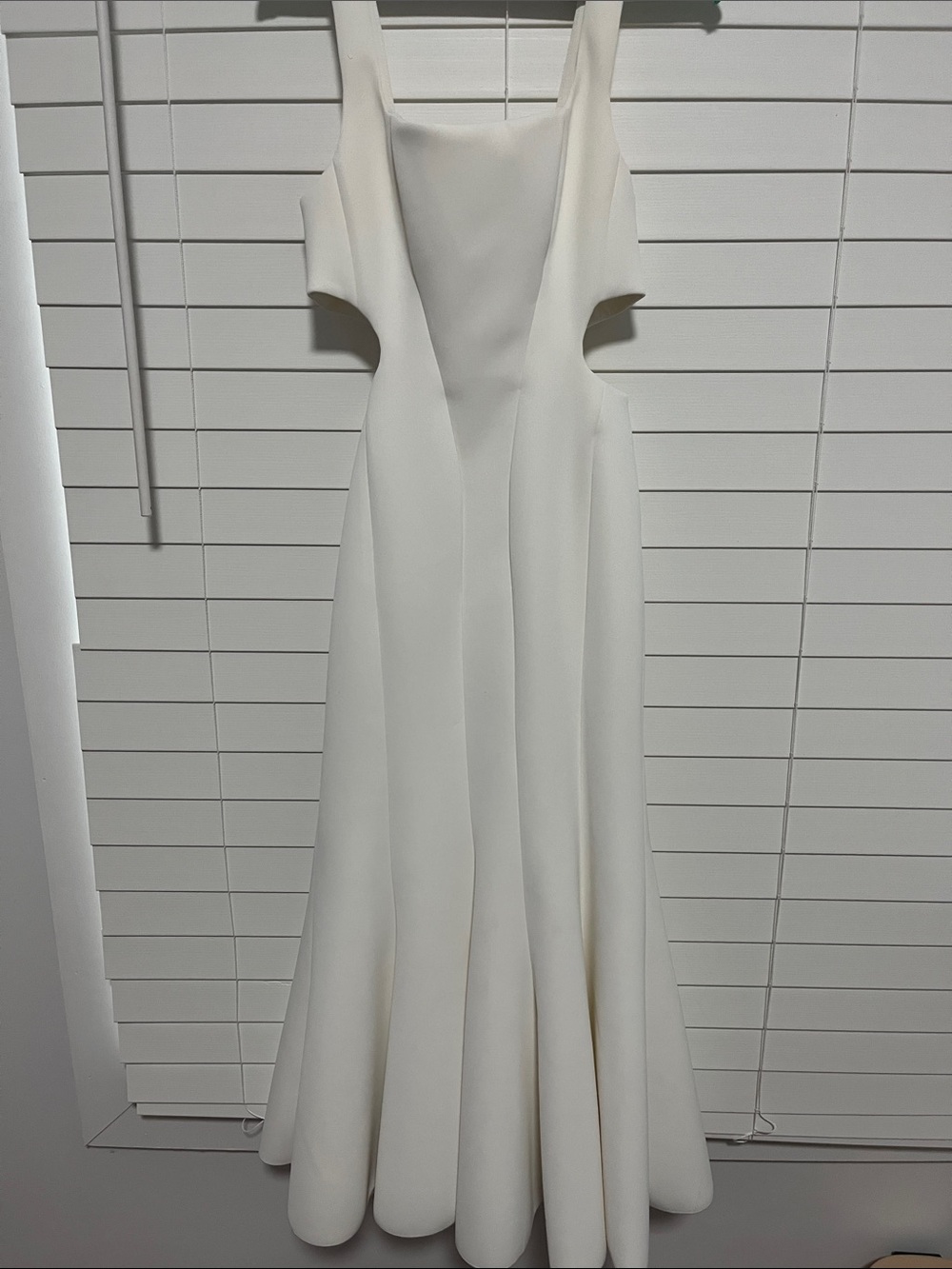 Acler Cream Backless Cutout Maxi Dress